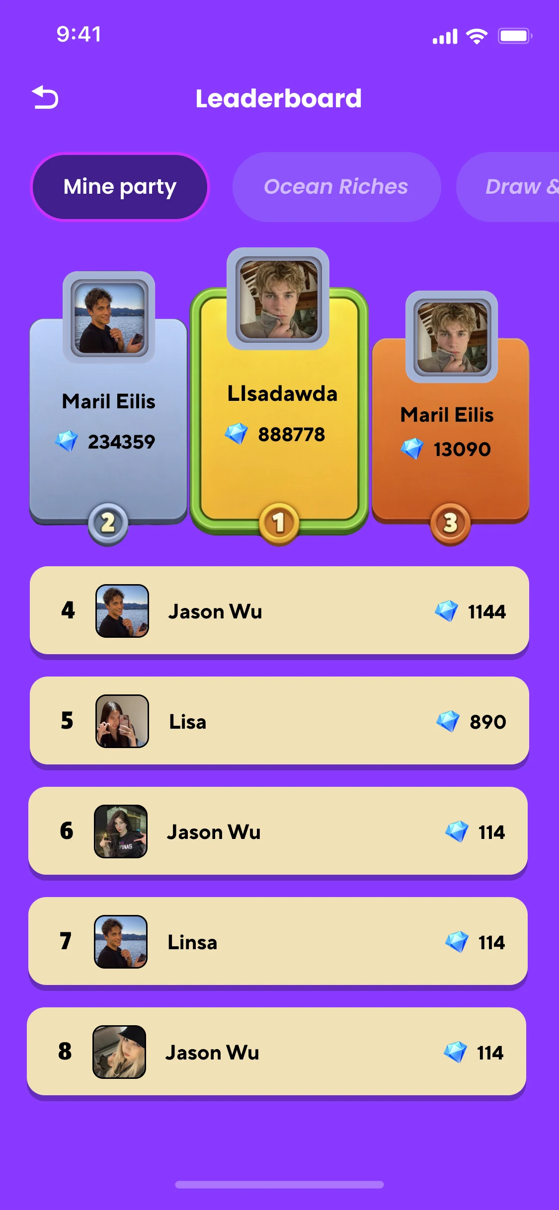 Interface preview Livduo 4